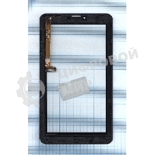 Сенсорное стекло (тачскрин) для Irbis TZ761, черное с рамкой