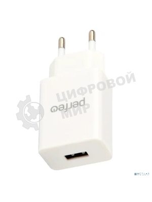 Сетевое зарядное устройство PERFEO с разъемом USB, 2А, белый