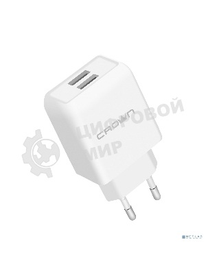 Сетевое зарядное устройство универсальное Crown CMWC-3002 белый