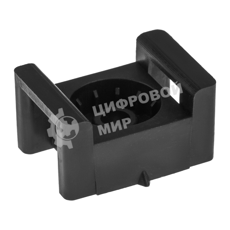 Площадка под стяжку Rexant для прямого монтажа 22x16 мм, черная (100 шт/уп)