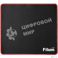 Коврик игровой для мыши Filum FL-MP-S-GAME серия- Bulldozer, черный, оверлок, размер “S”- 250x200x3 мм, ткань+резина.