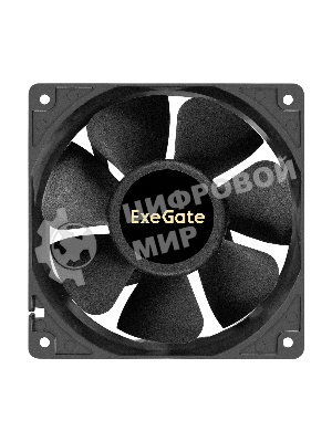 Вентилятор 24В DC ExeGate EX12038B2P-24 (120x120x38 мм, 2-Ball (двойной шарикоподшипник), 2pin, 3000RPM, 46dBA)