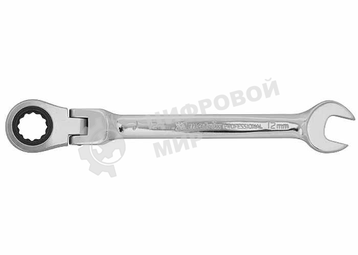 Ключ комбинированный трещоточный Matrix 14 мм, crv, шарнирный, зерк.хром