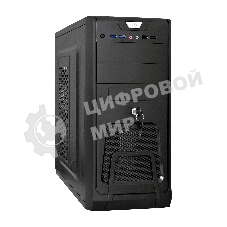 Компьютерный корпус Miditower ExeGate CP-603UB Black, ATX, (CP450W, 80мм), 2*USB+2*USB 3.0, Audio, замок блокировки кнопки питания