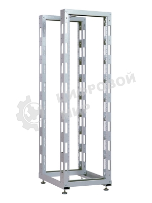 Стойка двухрамная ЦМО СТК-24.2 24U 620 мм X 800 мм направл. закл. гайки 250 кг серый
