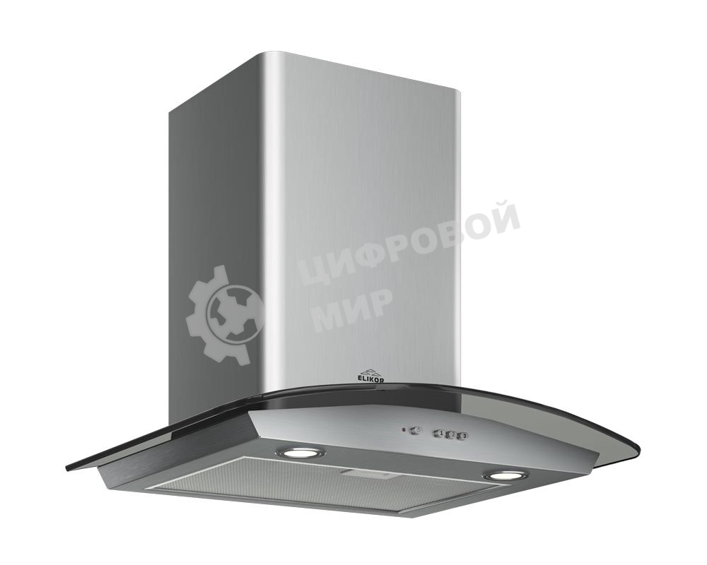 Вытяжка каминная Elikor Аметист 50Н-430-К3Д серебристый, 50 см, 430 куб. м/ч, 54 дБ