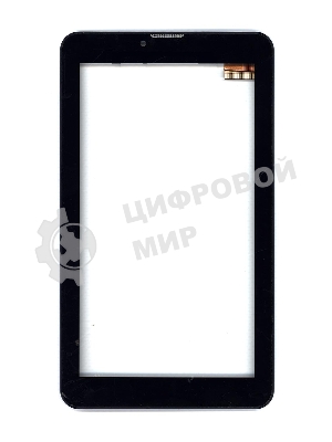 Сенсорное стекло (тачскрин) для Irbis TX76. черное с рамкой