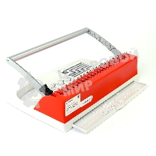Переплетчик Heleos БП9п бело-красный (БП9ПБК) A4/перф.9л.сшив/макс.150л./пластик.пруж. (6-19мм)