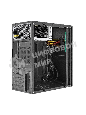 Компьютерный корпус Minitower ExeGate BAA-408U-UNS400 (mATX, БП UNS400 с вент. 12см, 2хUSB+1хUSB 3.0, HD Audio, черный)