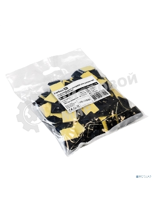 Самоклеющаяся площадка для крепления стяжек ExeGate EX293144RUS STM2525B-100 (25х25 мм, halogen free, -40°C - +85°C, черная, 100 шт)