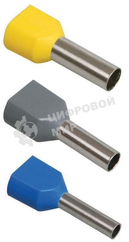 Наконечник-гильза изол. НГИ2 1.5-8 кор. (уп. 100 шт) IEK UTE10-D2-4-100