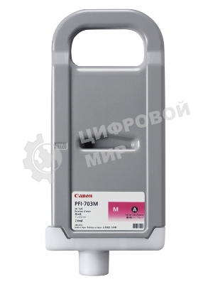 Картридж струйный Canon PFI-703M (2965B001) пурпурный (700 мл) для Canon iPF810, iPF815, iPF820, iPF825