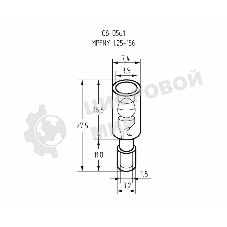 Разъем штекерный полностью изолированный Rexant штекер 4 мм 0.5-1.5 мм² (РШПи-п 1.5-4/РШИп 1,25-4) красный