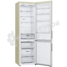 Холодильник LG GA-B509CESL бежевый глянцевый двухкамерный 277/107л морозилка снизу, No Frost