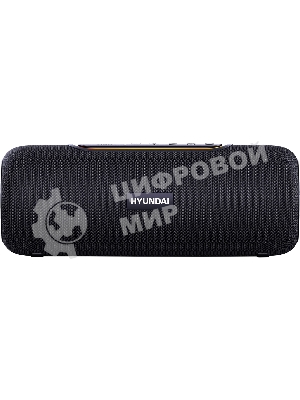 Колонка портативная Hyundai H-PS1021 черный/черный 25 Вт 1.0 BT 10м 1500mAh