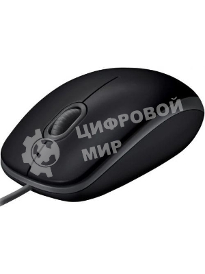 Мышь проводная Logitech M110 Silent черный, 1000 dpi, USB, кнопки - 3