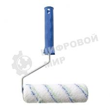Валик Сибртех Водные краски, 180 мм, ворс 12мм, D - 36 мм, D ручки - 6 мм, полиэстер