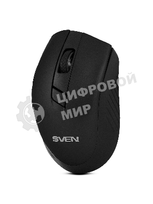 Мышь беспроводная SVEN RX-425W черный, 1600 dpi, радиоканал, USB, кнопки - 6