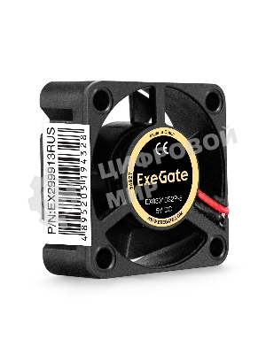 Вентилятор 5В DC ExeGate EX03010S2P-5 (30x30x10 мм, Sleeve bearing (подшипник скольжения), 2pin, 9000RPM, 25dBA)