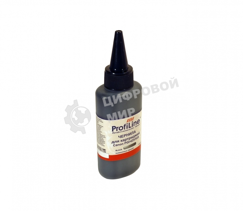 Чернила ProfiLine PL-PGI-425/525 для принтеров Canon iP4820/iP4840/iP4850/iP4870/MG6120/MG6140/MG6150/MG6170/MG8120/MG8140/MG8150/MG8170 черный водные 100 мл