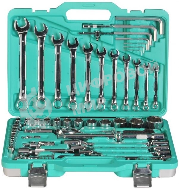 Набор головок и ключей 77 пред. УСИЛЕННЫЙ КЕЙС, МЕТАЛЛ. ЗАМКИ Sturm!