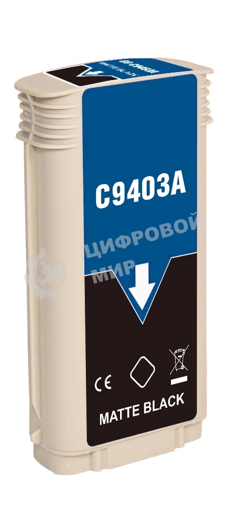 Картридж струйный NVPrint 72 (NV-C9403A) Matte Black для HP DesignJet T1100, T1120, T1200, T1300, T610, T620, T770, T790, T2300, T795 (130 мл)