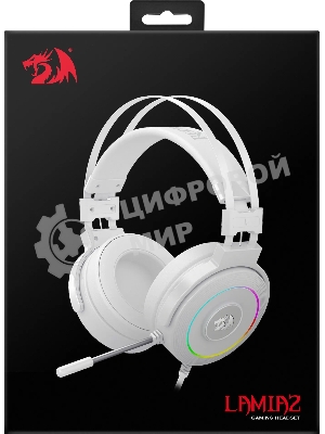 Гарнитура Redragon Lamia 2 белый, проводная, USB, подсветка