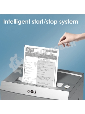 Шредер Deli ET096 серебристый (секр.P-5) фрагменты 16лист. 30лтр. CD