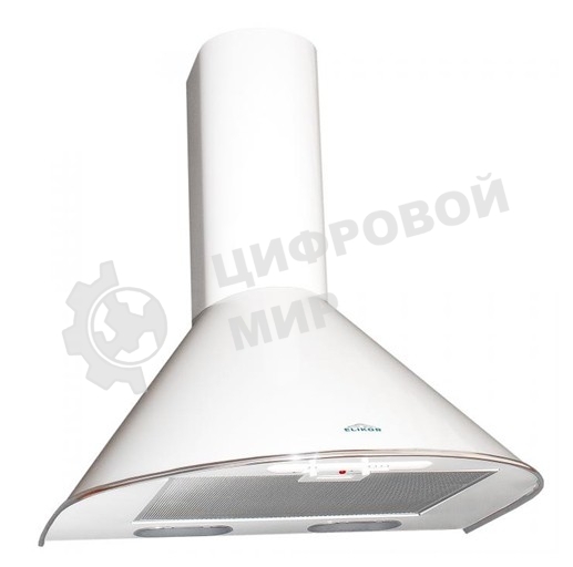 Вытяжка каминная Elikor Эпсилон 50П-430-П3Л белый/серебристый, 50 см, 430 куб. м/ч, 54 дБ