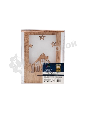 Деревянная фигурка Neon-night с подсветкой 