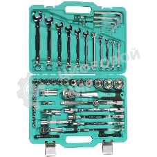 Набор головок и ключей 77 пред. УСИЛЕННЫЙ КЕЙС, МЕТАЛЛ. ЗАМКИ Sturm!