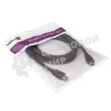 Кабель HDMI Exegate EX287724RUS EX-CC-HDMI2-3.0F (19M/19M, v2.0, 3м, 4K UHD, Ethernet, ферритовые кольца, позолоченные контакты)