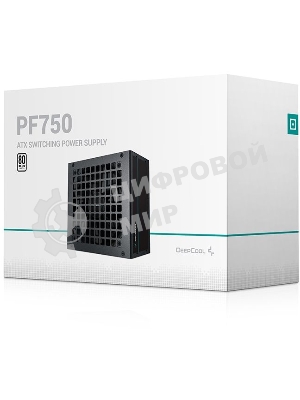 Блок питания Deepcool/GamerStorm PF750, 750Вт, 80 PLUS, 120мм, черный