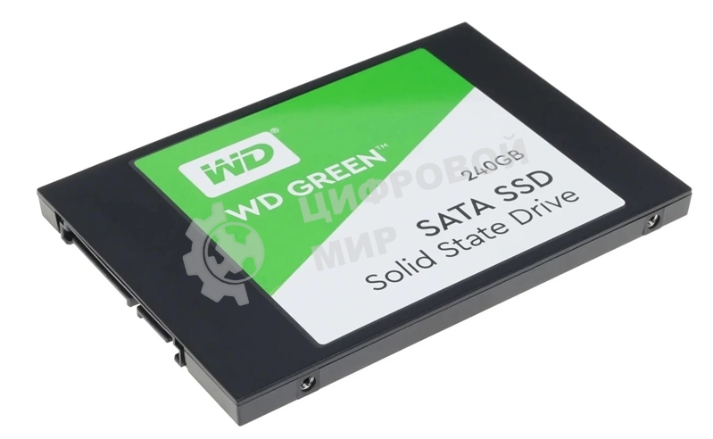 Накопитель SSD WD Green WDS240G3G0A, 240Gb, SATA III, 2.5