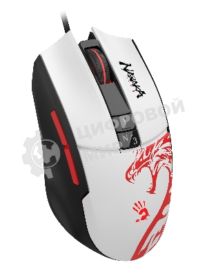 Мышь проводная A4Tech Bloody L65 Max белый, 12000 dpi, USB, кнопки - 7