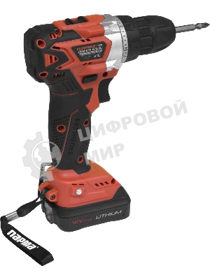 Дрель-шуруповерт Парма ДША-02А-1512/2Li, 12 В, 2 Ач, 23 Нм, бесщеточный