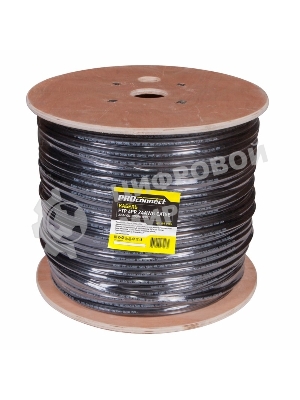 Кабель витая пара PROconnect FTP 4PR 24AWG, cat.5e, наружный (OUTDOOR) + ТРОС*1 (бухта 305 м)
