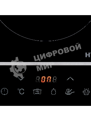 Плита настольная электрическая Hyundai HYC-0104 черный стеклокерамика (настольная)