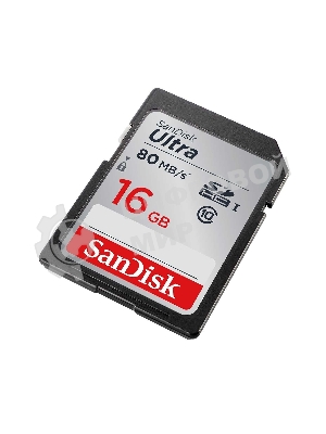 Флеш карта SDHC 16Gb Class10 Sandisk SDSDUNC-016G-GN6IN Ultra 80