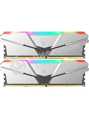 Оперативная память NETAC Shadow, DDR4, 16GB (2x8GB), 3600MHz, CL16, DIMM, с радиаторами, RGB, серебристый