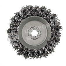 Щетка для УШМ Сибртех 100 мм, М14, Чашка, крученая проволока 0,5 мм