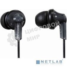Проводные наушники Panasonic RP-HJE118GUK черный, внутриканальные, Jack 3.5 мм