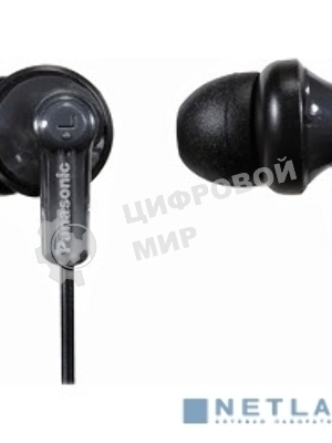 Проводные наушники Panasonic RP-HJE118GUK черный, внутриканальные, Jack 3.5 мм