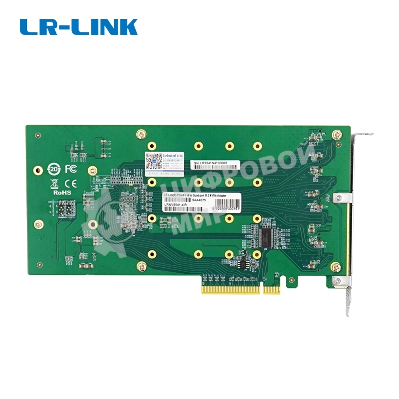 Адаптер для SSD PCIe x8 4-port M.2 NVMe Adapter