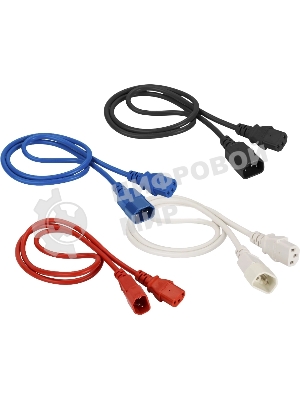 Шнур питания Lanmaster LAN-PP13/14-10-BL C13-С14 проводник.:3x0.75мм2 10м 220В 10А синий