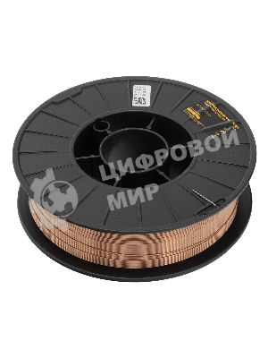 Омедненная проволока Denzel ER70S-6, диам. 1 мм, 5 кг, диам. катушки D200