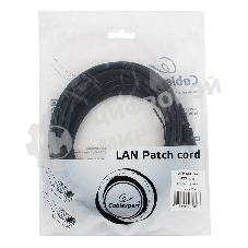 Патч-корд UTP Cablexpert PP12-3M/BK 5e, 3м, литой, многожильный, черный