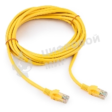 Патч-корд UTP Cablexpert cat.5e, 5м, литой, многожильный (желтый)