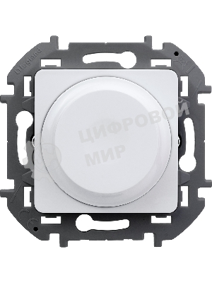 Светорегулятор поворотный Legrand без нейтрали, 300 Вт, белый