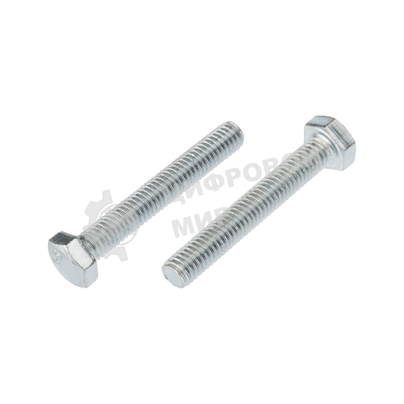 Болт шестигранный Kranz DIN 933, 6х50, пакет (4шт.)